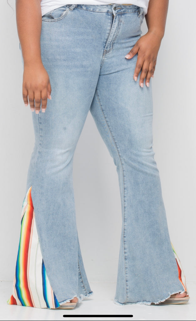 Rainbow Flare Jeans